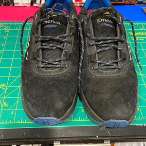 Emercia skate shoes size 11.5 black blue grey